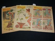 1960 BALTIMORE AMERICAN SUNDAY PICTORIAL SECTIONS LOT OF 3 - COMICS - NP 5339 picture