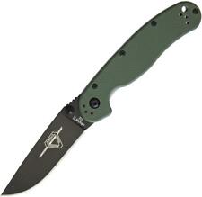 Ontario Rat II Knife OD Green Nylon Handle D2 Plain Black Drop Point 8830OD picture