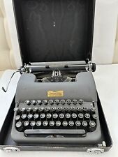 Vtg 1938 Smith-Corona SILENT Floating Shift Typewriter. Case Works New Ribbon picture