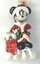 Christopher Radko 1997 Rooftop Mickey Mouse Christmas Ornament 6 In. Poland VTG picture