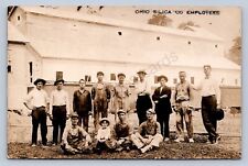 J87/ East Liverpool Ohio RPPC Postcard c1910 Ohio Silica Co Workers 414 picture