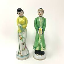 Antique Courting Couple Japanese Export Porcelain Figurines 1920 Hand Painted 7