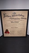 1896Northern Illinois College Of Ophthahmology And Otology Diploma  Doctor Of... picture