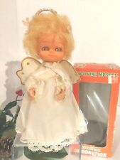 Vintage 60s Christmas COMMODORE Revolving Musical Holiday Girl “Jingle Bells” picture