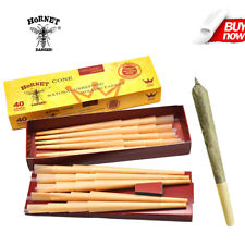 AUTHENTIC HORNET 200pcs King Size Pre-Rolled Cones Classic Rolling Paper Cones picture