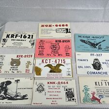 Vintage QSL Radio Cards Amateur Radio QSL Cards Lot Wisconsin Radio Cards Lot 10 picture