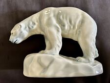 Vintage Prosgrund Polar Bear Porcelain Figurine - 10”L x 7.5”H picture