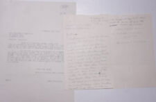 1929 Lamson Goodnow Harriet M Ingraham Worcester MA Hand Written Ephemera L604L picture