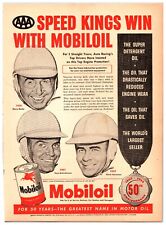 Original 1952 - Mobil Oil Speed Kings - Original Print Advertisement picture