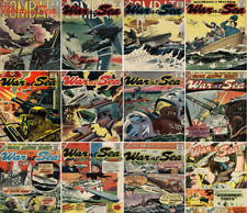 1957 - 1961 War at Sea Comic Book Package - 14 eBooks on CD picture