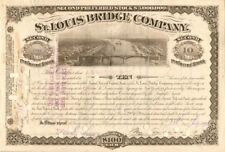 Issued to J.S. Morgan and Co. St. Louis Bridge Co. - Autographed Stocks & Bonds picture