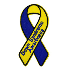 Mental Health Awareness Month Down Syndrome Awareness Embroidered Iron on Patch picture