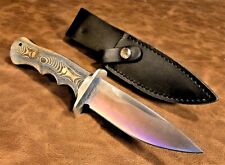 Hibben Tundra EDC Bushcraft Knife 420HC Blade w/Leather Belt Sheath GH5110 picture