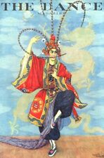1930 CHINESE ASIAN JAPANESE DRAGON DANCE MUSIC THEATER ART DECO POSTER 317369 picture