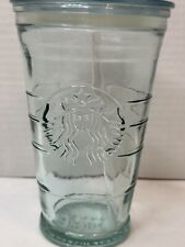 Starbucks Coffee Recycled Glass Grande Cup Spain 16oz Tumbler w Lid picture