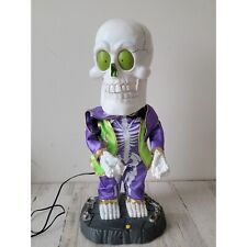 Gemmy freaky geeks AS IS super freak animated skeleton Halloween prop decor picture