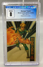 1994 Suspended Animation Marvel Universe Series V Human Torch CGC 8 - Fleer picture