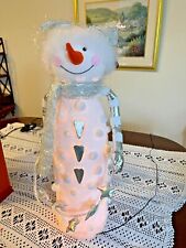 Vintage Dept 56 Fiber Optic Chilly Snowman With Adapter picture