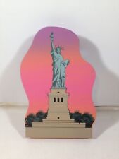 The Cat's Meow Wooden Village Building New York Statue of Liberty picture