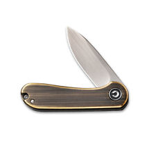 Civivi Knives Mini Elementum Frame Lock C18062Q-1 14C28N Stainless Rubbed Brass picture
