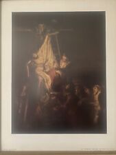 Framed Rembrandt “The Descent from the Cross” National Gallery Exhibition Print picture