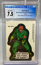 1976 Topps Marvel Super Heroes Stickers - Red Skull Angry - CGC 7.5 picture
