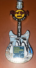 NEW YORK 2011 BRONX ZOO PENGUINS WILDLIFE CONSERVATION GUITAR Hard Rock Cafe PIN picture