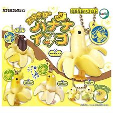 Hanging banana parakeet Mascot Capsule Toy 5 Types Full Comp Set Gacha New Japan picture