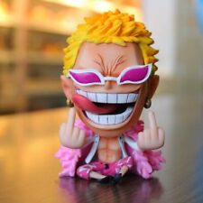 10CM One Piece Doflamingo Sarcasm Sitting PVC Anime Figure Collection Toy No BOX picture