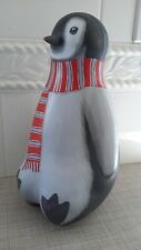 Penguin Shaped Winter Holiday Christmas Metal Tin  Container 10