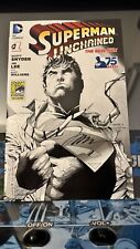 Superman Unchained #1 SDCC Sketch Lee Variant Signed by Jim Lee DC Comics NM picture