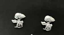 Snoopy Red Baron Post Earrings Sterling Silver  picture