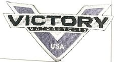 VICTORY Motorcycles Small GREY Embroidered patch 4