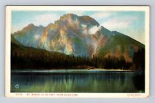 Yellowstone National Park-Mt Moran, Leigh Lake Antique, Vintage Postcard picture