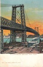 Williamsburg Bridge NY New York 1901 Postcard B440 picture