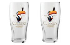 GUINNESS TOUCAN PINT GLASSES 2 PACK 20 oz  PREMIUM OFFICIALLY LICENSED picture