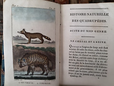 1802 BUFFON NATURAL HISTORY OF QUADRUPEDS With 35 Colored Engravings picture