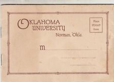 RARE 1923 VINTAGE-POSTCARD FOLDER OKLAHOMA UNIVERSITY - NORMAN , OKLA. PHOTO picture