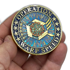 EL4-009 Operation Warp Speed Challenge Coin Covid-19 Vaccine Task Force Departme picture