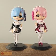 Anime Re Rem Ram Sisters 2pcs Big eye cute Girl PVC Figure Statue Toy Gift picture
