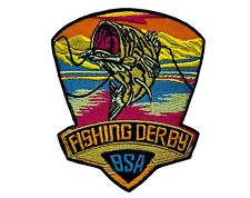 BSA Licensed Fishing Derby 3 Inch Patch AV0080 F6D3F picture
