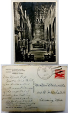 US Airmail Cover Cappella Palatina Sicily Postcard 1950 Postmarked USS Rich Ship picture