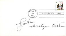 Jimmy & Rosalynn Carter Inauguration Day Envelope Signed 1/20/1977  Beckett Coa  picture