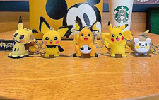 Special Offer 5Pcs Pokémon Pikachu Pvc Character Toy Keychain Pendant picture