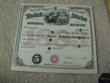 Original 1883 US IRS Internal Revenue Service Special Tax Tobacco Certificate picture