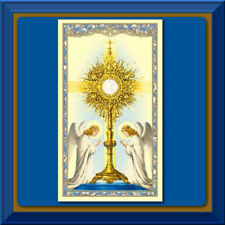 Catholic Holy Card PRAYER Before HOLY COMMUNION The Monstrance Good for ALL  GD2 picture