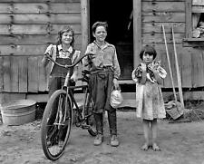 1939 DEPRESSION ERA KIDS in MICHIGAN 8x10 Borderless Photo picture