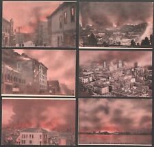 Scarce Set 12 1906 San Francisco California Earthquake Fire Rotograph Postcards picture
