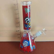 9” Handprint Honeycomb Bongs Heady Glass Hookah Smoking Water Pipe Tobacco Pipes picture