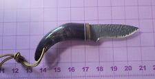 Custom Knife Fixed Blade Horn Handle. United UC-739 Japan Surgical Steel Blade. picture